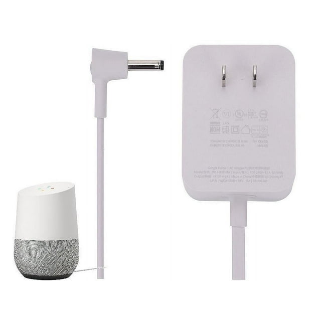 Google Home Smart Speaker Power Plug AC Adapter 16.5V 2A with 6ft Cable