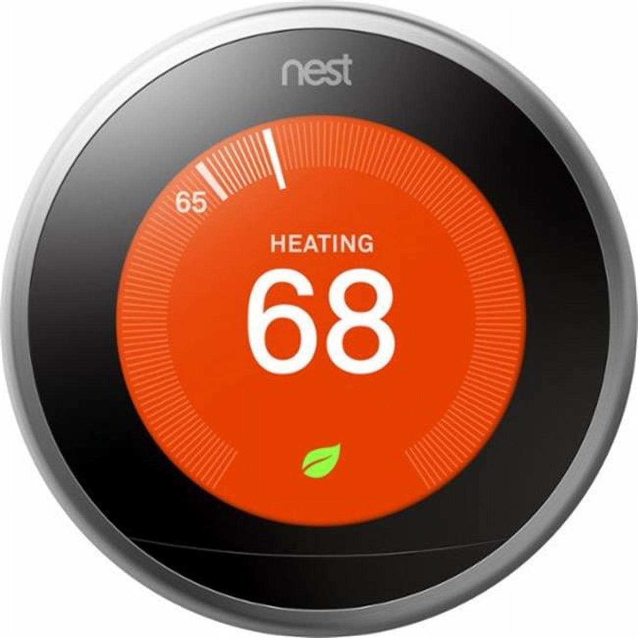 Google Nest 3rd Gen. Thermostat (Stainless Steel) - image 1 of 4