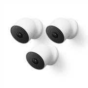 Google Nest Cam Outdoor or Indoor/Battery - 2nd Generation 3 Pack