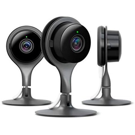Google Nest Cam Indoor 3 Pack - Wired Indoor Camera for Home Security - Control with Your Phone and Get Mobile Alerts - Surveillance Camera with 24/7 Live Video and Night Vision