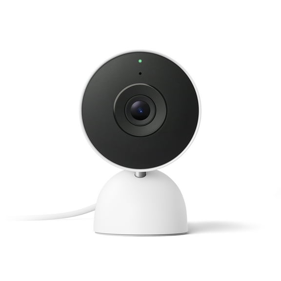 Open Box Google Nest Cam Indoor (Wired, 3rd Gen) - Indoor Security Camera with 2K Video - Works with Google Home - With Gemini - Snow