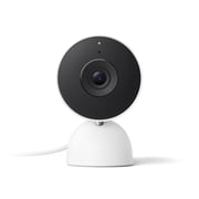 Google Nest Cam Indoor Wired, 3rd Gen - Indoor Security Camera with 2K Video - Works with Google Home - With Gemini - Snow