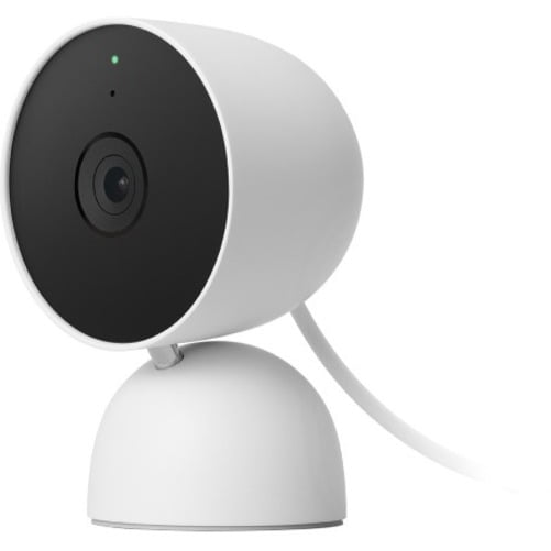 Google Nest Cam (Indoor, Wired) - Security Camera - Snow