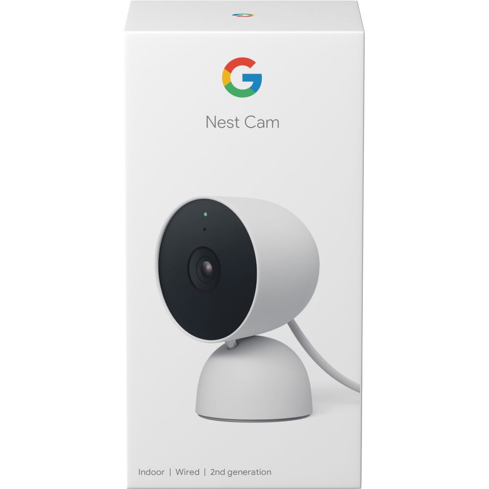 Google Nest Cam Indoor Wired Security Camera Snow