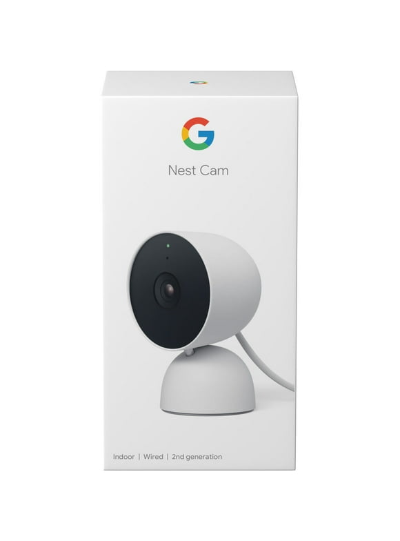Google Nest Cam (Indoor, Wired) - Security Camera - Snow