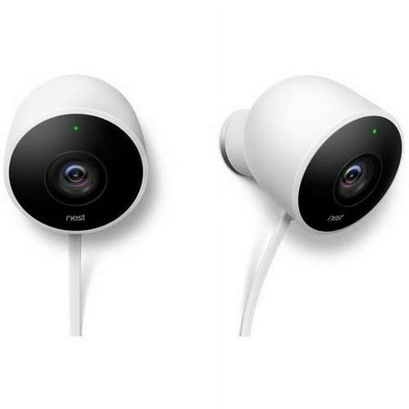 Nest Outdoor Security Cam, 2-Pack + FREE Google Home Mini