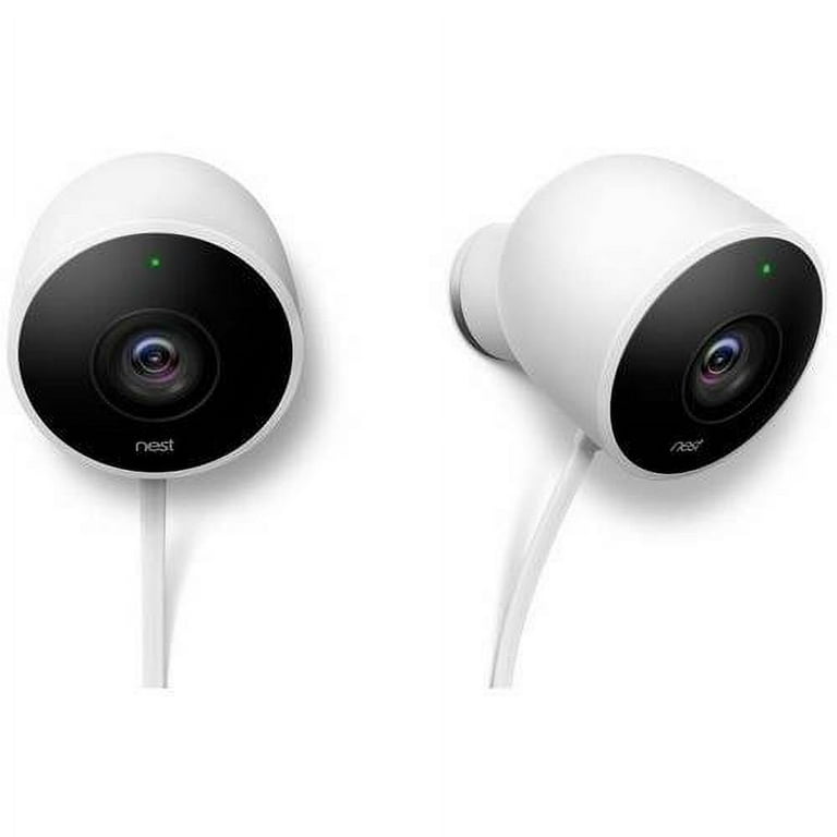 Google Nest Cam 1080p (屋内、屋外対応) ホワイト Google Nest 1080p Indoor/Outdoor Battery-Operated Security