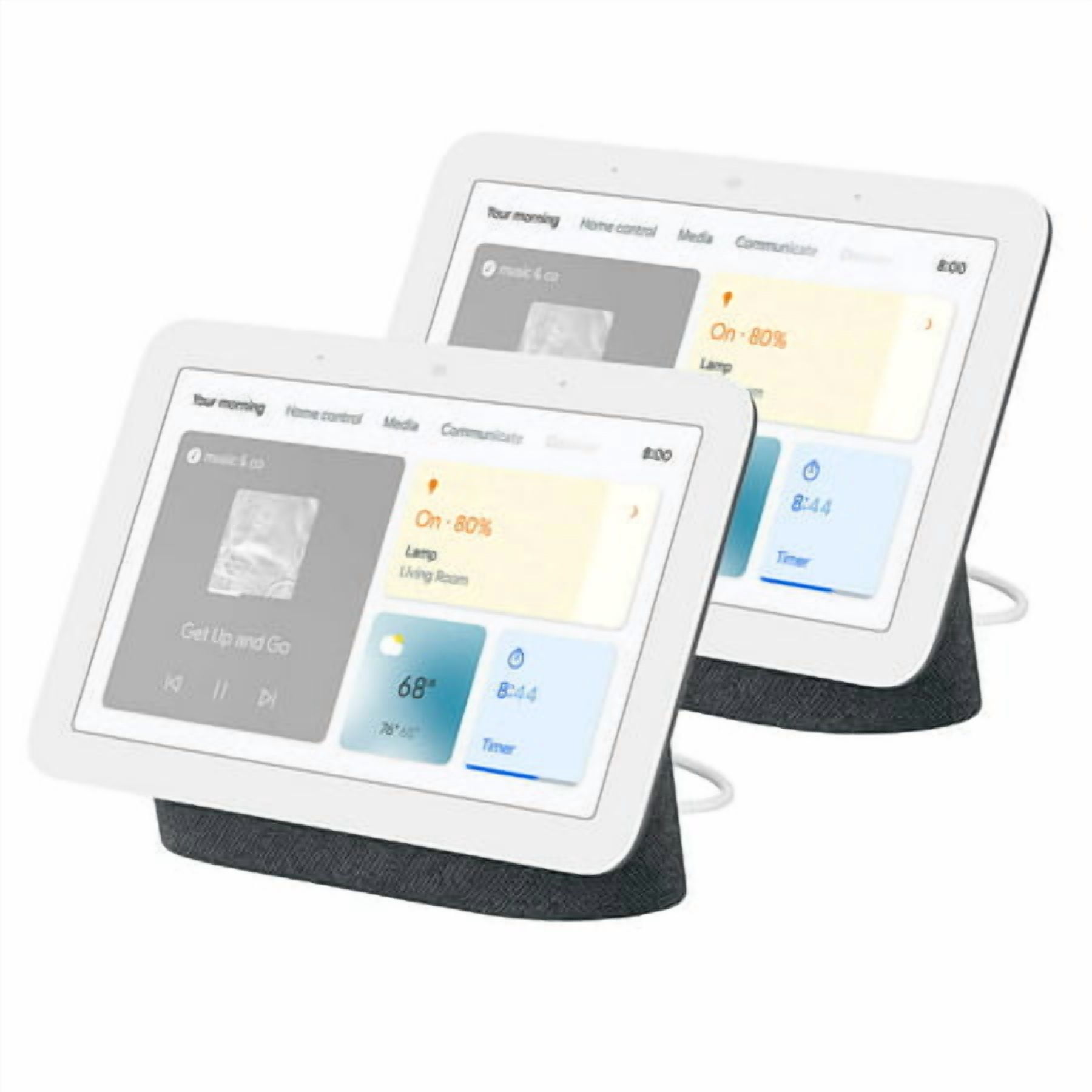 Google - Brandclub - Google Nest Hub (2nd Gen), 2-pack Gray