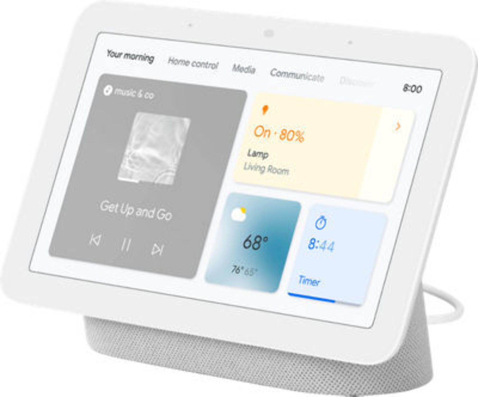 Google Nest Hub 2nd Gen - Smart Home Display with Google Assistant - Chalk