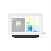Google HUB 2nd Gen 7 in Smart Home Display with Google Assistant & Power adapter, Quick Start Guide, Privacy card, Safety and Booklet, Charcoal, 1 Pack