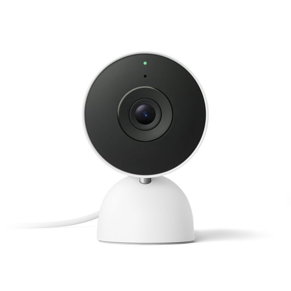 Google Nest Cam Indoor (Wired, 3rd Gen) - Indoor Security Camera with 2K Video - Works with Google Home - With Gemini - Snow