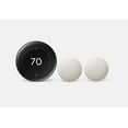 thumbnail image 1 of Google Nest Learning 4th Gen learning Thermostat With 2 Pack Google Nest Temperature Sensor 2nd Gen - Polished Obsidian - GA05557-US, 1 of 7