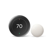 Google Nest Learning Thermostat 4th Gen with Nest Temperature Sensor 2nd Gen - Energy Saving Smart Thermostat with Adaptive Eco - Works with Alexa and Google Home App - Polished Silver