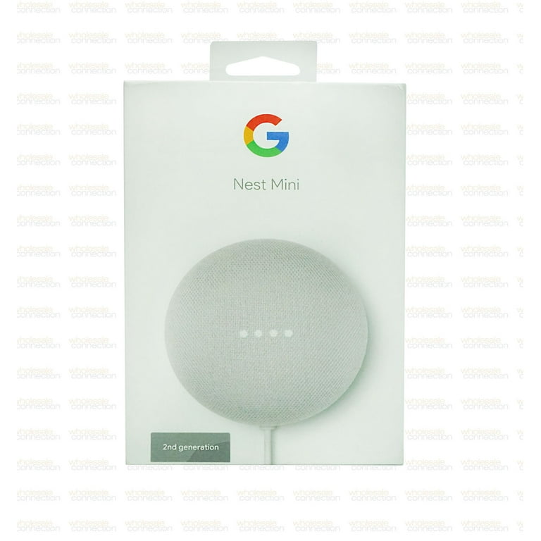 Google Nest Mini (2nd Gen) Google Assistant in Chalk + GE Smart Plug Bundle  in the Smart Speakers & Displays department at