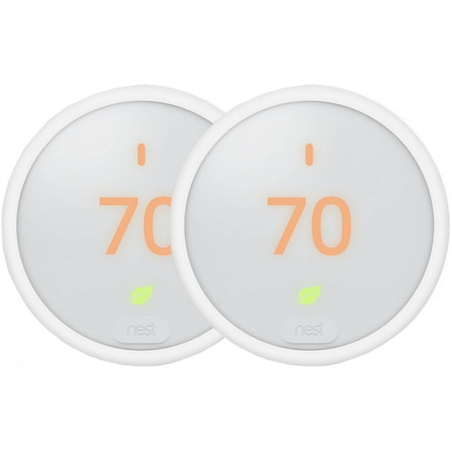 Google Nest Learning Thermostat E White 2Pack, EnergySaving, Remote
