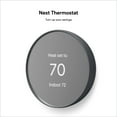 thumbnail image 1 of Google Nest Thermostat - Programmable Smart Thermostat for Home - Charcoal, 1 of 11
