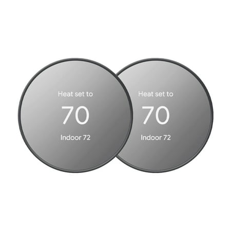 Google Nest Thermostat - Programmable Smart Thermostat for Home - Charcoal