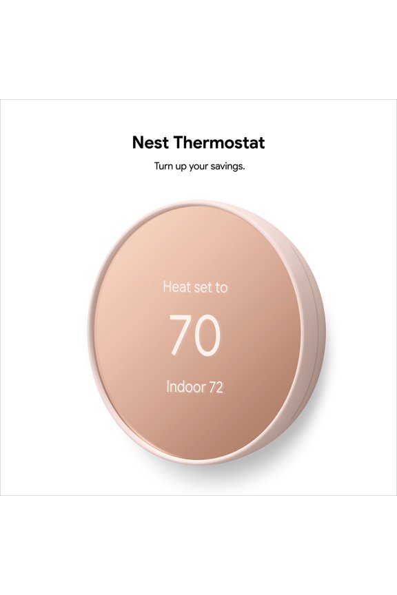 Nest Thermostat - Programmable Smart Thermostat for Home - Sand