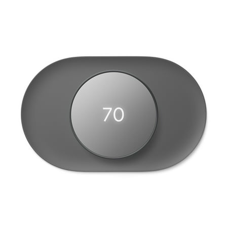 Google - Nest Thermostat Trim Kit - Charcoal