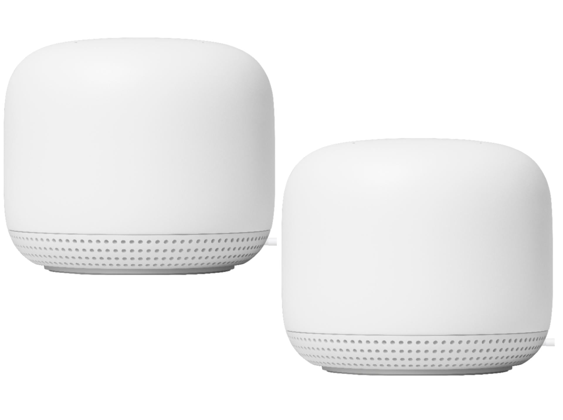Google Nest WiFi 2nd Gen AC2200 Mesh Pods (2Pack, Snow), Non