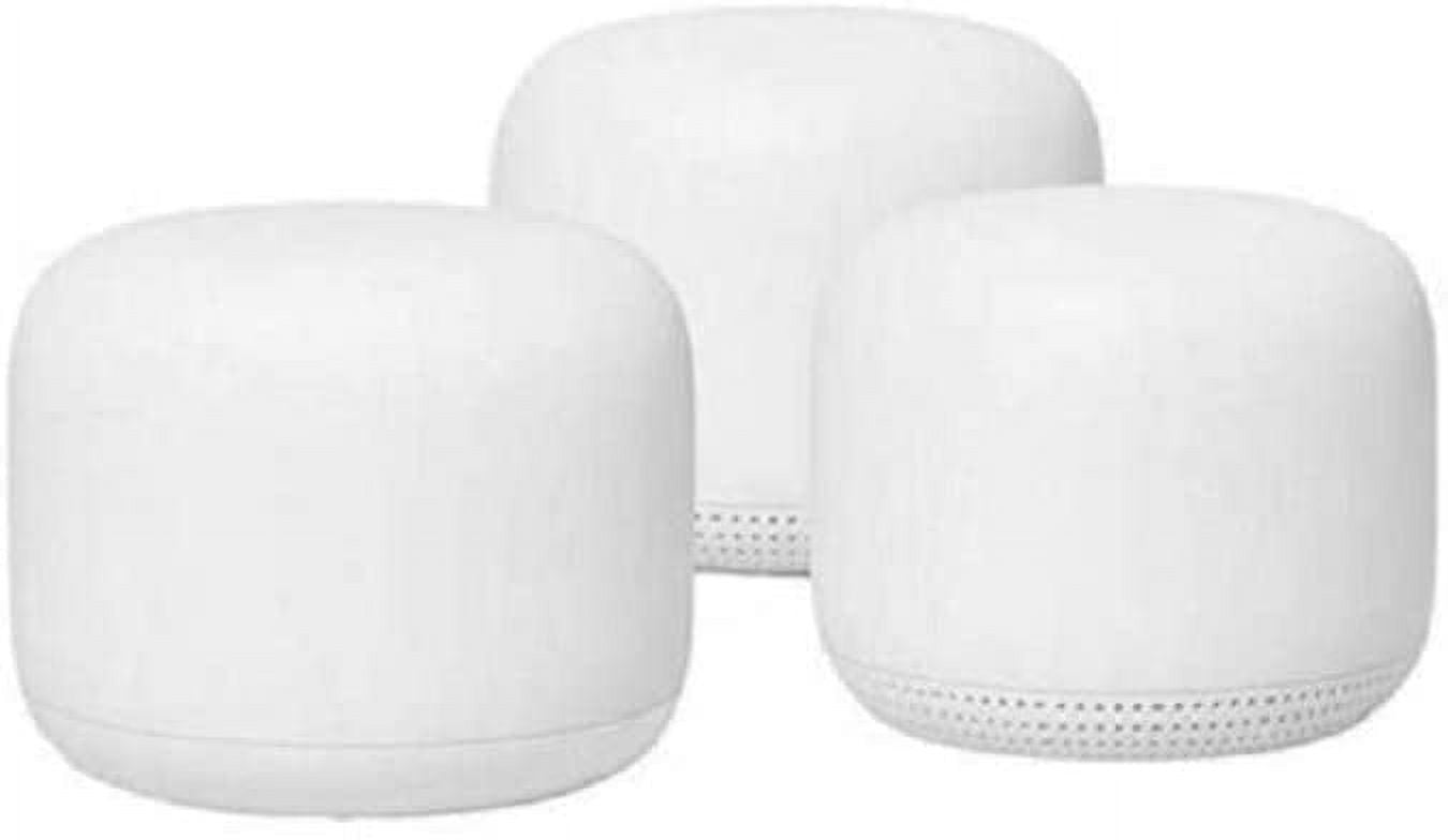  Google Nest WiFi Router 3 Pack (2nd Generation) – AC2200 Mesh Wi-Fi Illustration 