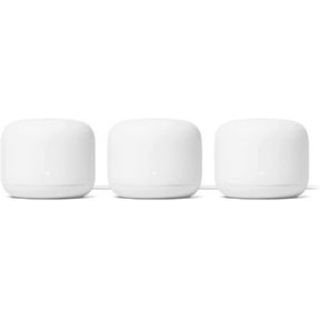 Google Nest WiFi Router Non-Retail Packaging - AC2200 Mesh Wi-Fi 2nd Generation (3-Pack, Snow)