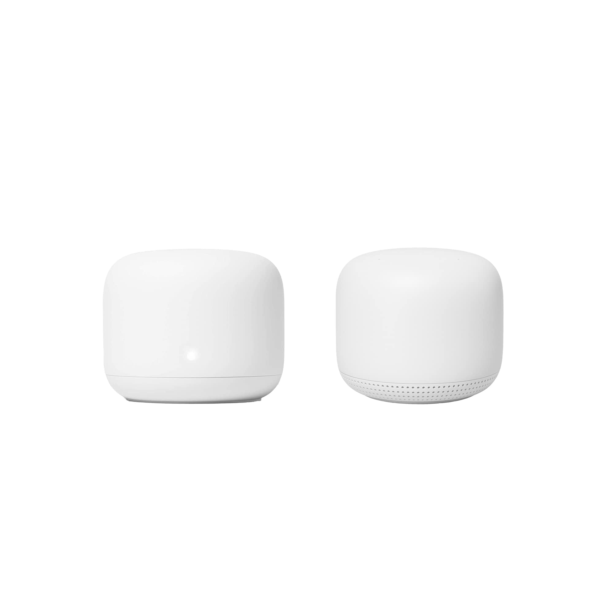 Google Nest WiFi Router and 1 Point Bundle AC2200 Mesh WiFi in Eco