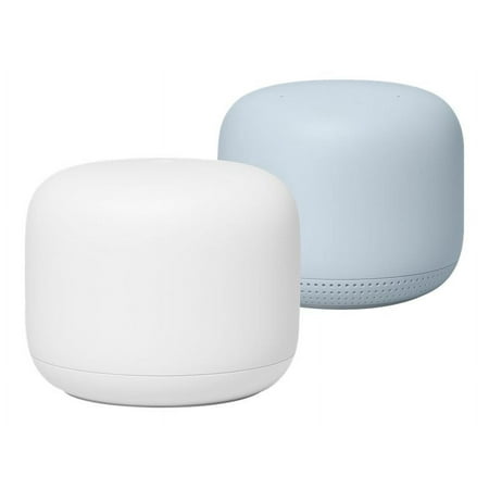Nest Wifi - Mesh Router (AC2200) and 1 point with Google Assistant - 2 pack - Mist