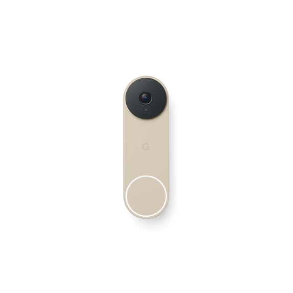 Google Nest Doorbell (Wired, 3rd Gen) - Video Doorbell Camera with 2K Video - Works with Google Home - With Gemini - Linen