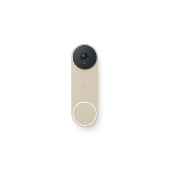 Google Nest Doorbell (Wired, 3rd Gen) - Video Doorbell Camera with 2K Video - Works with Google Home - With Gemini - Linen