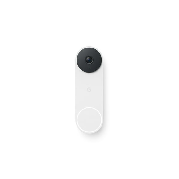 Google Nest Doorbell (Wired, 3rd Gen) - Video Doorbell Camera with 2K Video - Works with Google Home - With Gemini - Snow