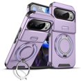 thumbnail image 1 of for Google Pixel 10/10 Pro/11/11 Pro, Military Grade Shockproof Bumper Rugged Rotating Stand Ring Holder Anti-Scratch Magnetic Cover Compatible with Car Mount Case,Purple, 1 of 10