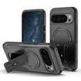 thumbnail image 1 of for Google Pixel 10 / 10 Pro 6.3-inch Case [Compatible with MagSafe] Built in Invisible Stand, Military Grade Shockproof Soft TPU Protective Cover Case,Black,For Pixel 10 / 10 Pro, 1 of 8