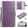 thumbnail image 1 of for Google Pixel 10/10 Pro Floral Embossed Wallet Flip Case, with Card Slots Wrist Strap Kickstand Shockproof Full Body Protection Fashion Magnetic Closure Cover for Google Pixel 10/10 Pro, Purple, 1 of 6