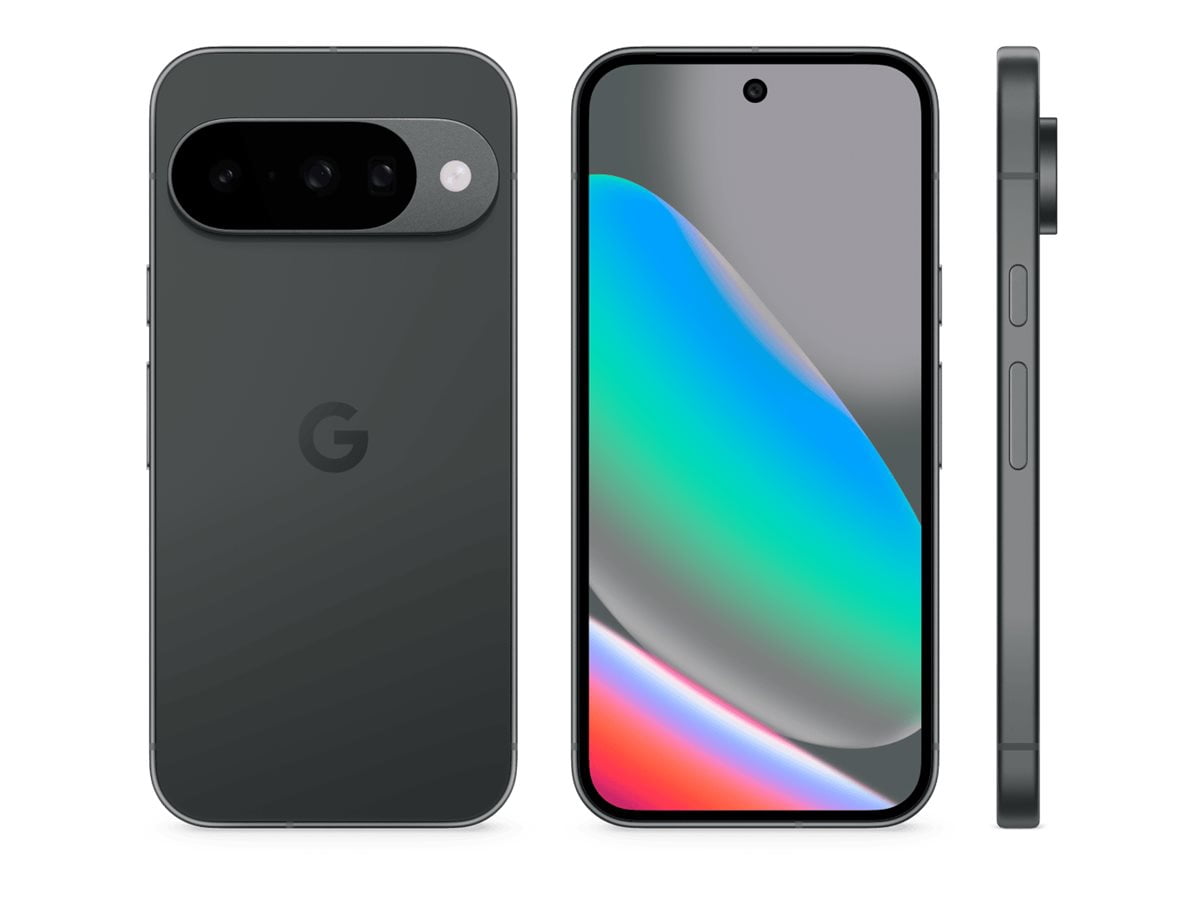 Google Pixel 10 - 5G smartphone - dual-SIM - RAM 12 GB / Internal Memory 256 GB - OLED display - 6.3" - 2424 x 1080 pixels (120 Hz) - 3x rear cameras 48 MP, 13 MP, 10.8 MP - front camera 10.5 MP - obsidian