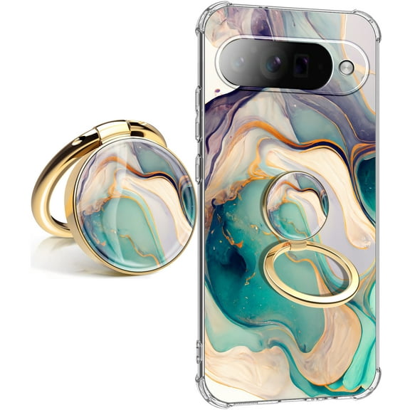 for Google Pixel 10 Case Camera Lens Protector, [Flowers Slim]+[Anti-Drop Shockproof Protective] Soft TPU Women Stylish Pixel 10 Phone Covers 6.3 Inch