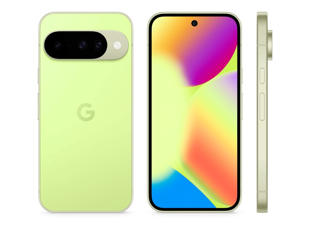 Google Pixel 10 - 5G smartphone - dual-SIM - RAM 12 GB / Internal Memory 128 GB - OLED display - 6.3" - 2424 x 1080 pixels (120 Hz) - 3x rear cameras 48 MP, 13 MP, 10.8 MP - front camera 10.5 MP - lemongrass