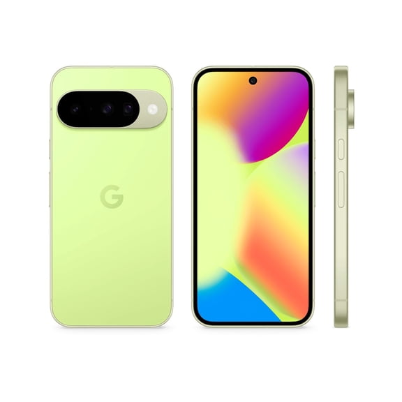 Google Pixel 10 - 5G smartphone - dual-SIM - RAM 12 GB / Internal Memory 128 GB - OLED display - 6.3" - 2424 x 1080 pixels (120 Hz) - 3x rear cameras 48 MP, 13 MP, 10.8 MP - front camera 10.5 MP - lemongrass