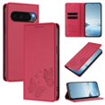thumbnail image 1 of For Google Pixel 10 / Pixel 10 Pro 6.3" 【RFID Blocking 】Protective Purse Case Double Butterfly Strong Magnetic Attachment/Closure, Card Slots/Pocket, PU Leather Flip Wallet Case,Red, 1 of 7