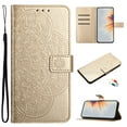 thumbnail image 1 of for Google Pixel 10 Pro XL Floral Embossed Wallet Flip Case, Card Slots Wrist Strap Kickstand Shockproof Full Body Protection Fashion Magnetic Closure Phone Case for Google Pixel 10 Pro XL,Gold, 1 of 6