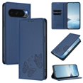 thumbnail image 1 of For Google Pixel 10 Pro XL / Pixel 9 Pro XL 6.8" 【RFID Blocking 】Protective Purse Case Double Butterfly Strong Magnetic Attachment/Closure, Card Slots/Pocket, PU Leather Flip Wallet Case,Dark Blue, 1 of 7