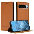 thumbnail image 1 of for Google Pixel 10 Pro XL Purse Case, Magnetic Closure Business PU Leather Card Slots Wallet Phone Case, Flip Silicone TPU Bumper Protective Cover with Stand Shockproof Folio Case, Brown, 1 of 7