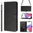 thumbnail image 1 of for Google Pixel 10 Pro XL Wallet Case, [RFID Blocking 3 Card Slots] Phone Stand, Wrist Strap, Shoulder Strap Magnetic Closure, Soft PU Leather Shockproof Flip Cases Cover, Black, 1 of 16