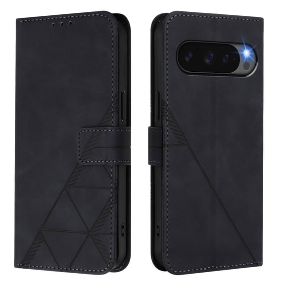 For Google Pixel 10 pro XL 5G Wallet Case, Premium Leather Flip Stand Cards Holder Business Type RFID Blocking Shockproof Phone Case Cover for Google Pixel 10 pro XL 5G Black