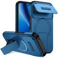 thumbnail image 1 of For Google Pixel 10a 6.3" With Invisible Fold Holder Stand, Magnetic Wireless Charging,Sliding Camera Casing,Shockproof Dropproof Tough Rugged Protective Case Cover,Blue,For Pixel 10a, 1 of 8