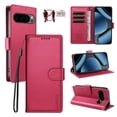 thumbnail image 1 of For Google Pixel 11 / 11 Pro / 10 / 10 Pro 6.3inch Phone Case Wallet, RFID Blocking Magnetic Buckle Flip Leather TPU Cover with Card Holder Wrist Strap Shockproof Phone Case,Red, 1 of 9