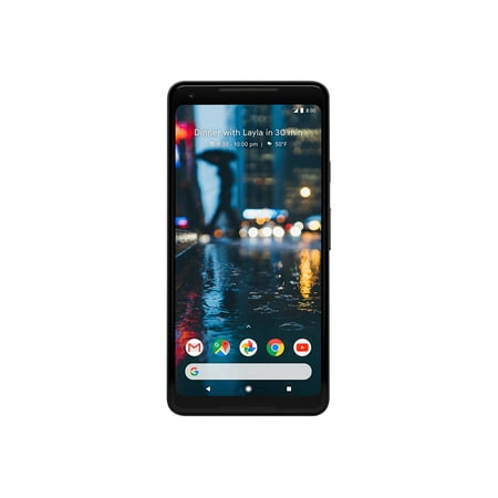 Google Pixel 2 XL 64 GB Smartphone, 6" P-OLED QHD+ 3840 x 2160, 4 GB RAM, Android 8.0.0 Oreo, 4G, Black & White