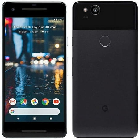 Pre-Owned Google Pixel 2 XL 64GB 6" 4G LTE Verizon Unlocked, Just Black