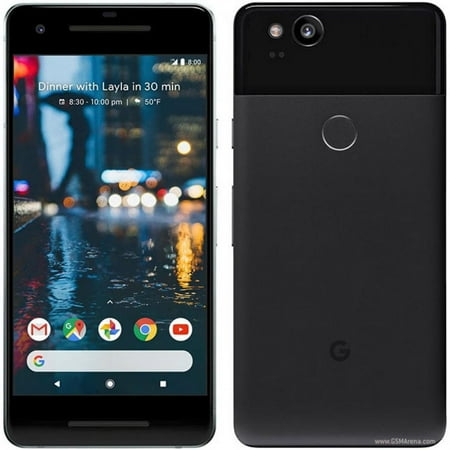 Pre-Owned Google Pixel 2 XL 64GB Just Black Factory Verizon + GSM Unlocked (AT&T / T-Mobile) Smartphone A Grade Used
