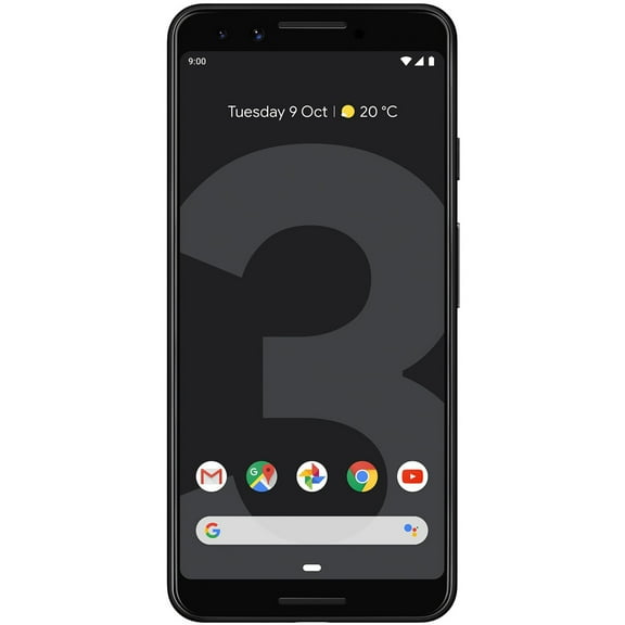 Pre-Owned Google Pixel 3 128GB GSM Unlocked (AT&T / T-Mobile) Smartphone - Just Black